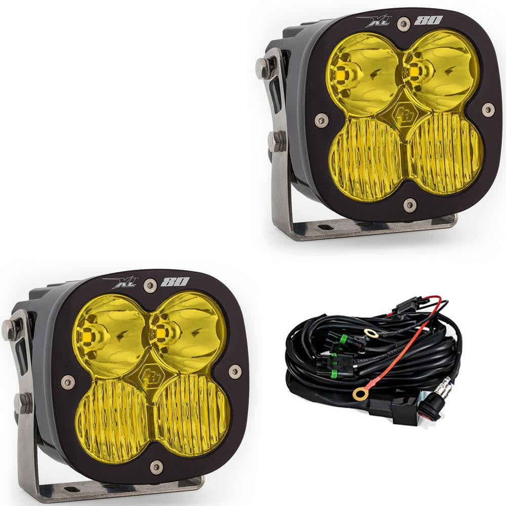 XL80 LED Auxiliary Light Pod Pair -clear-drive combo