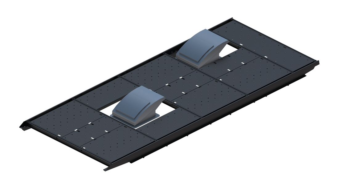 Slim Platform Rack Ext - Front Centre Fan / Rear Offset Fan (RS3)