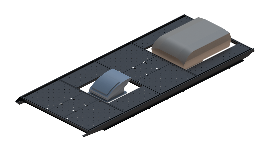 Slim Platform Rack Ext - Rear Aftermarket Air Con / Front Centre Fan (RS3)