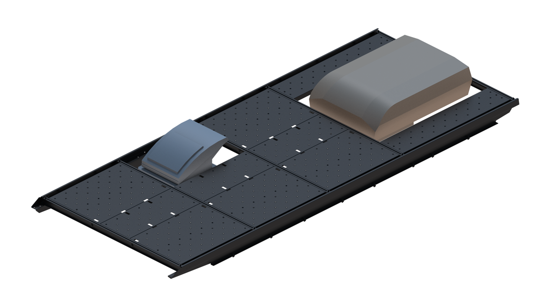 Slim Platform Rack Ext - Rear Aftermarket Air Con / Front Offset Fan (RS3)