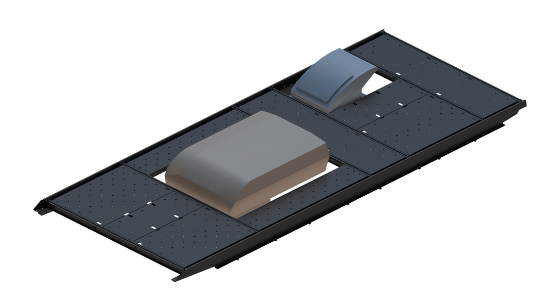 Slim Platform Rack Ext - Front Aftermarket Air Con / Rear Offset Fan (RS3)