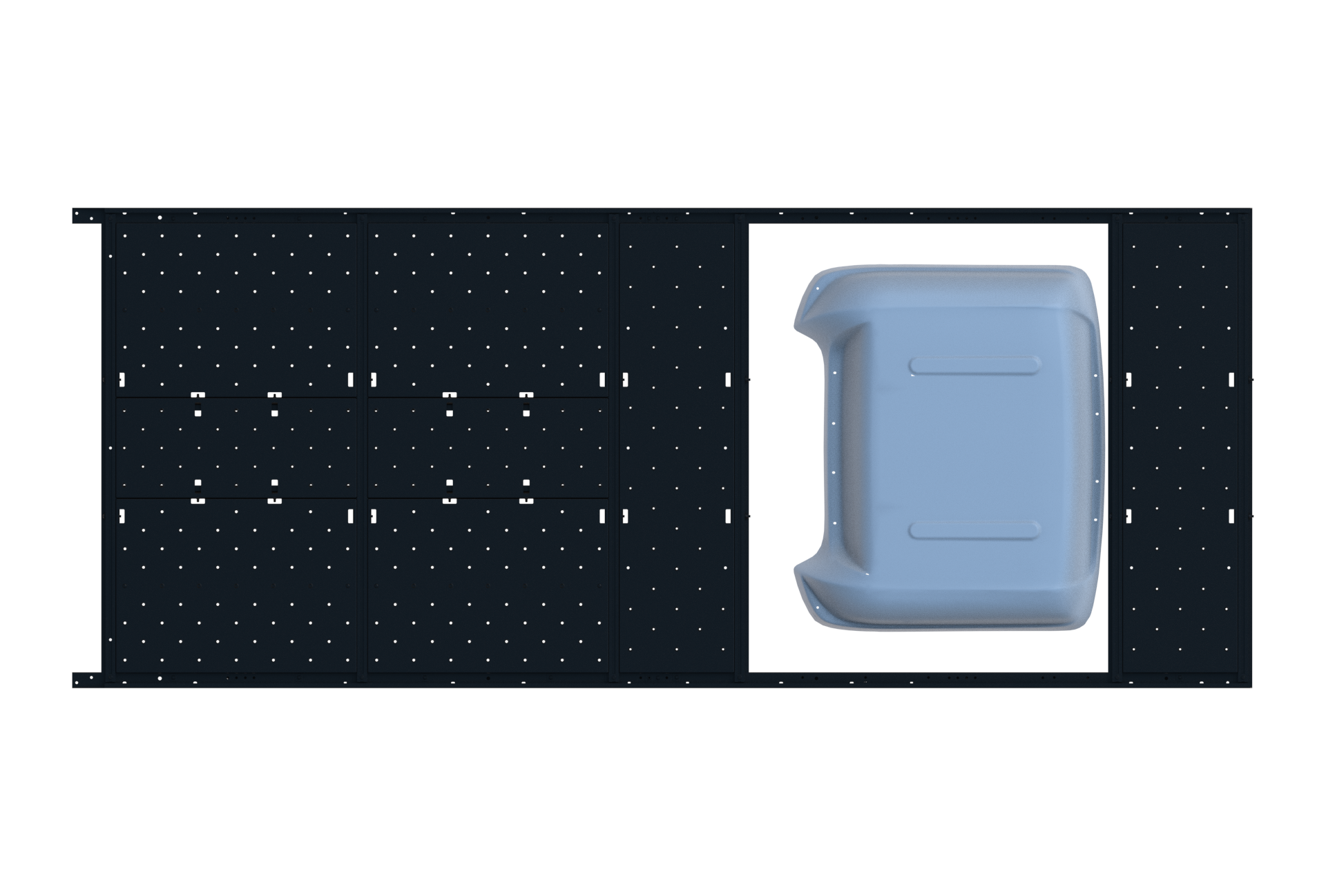 Slim Platform Rack Ext - Rear MB Air Con (RS3)