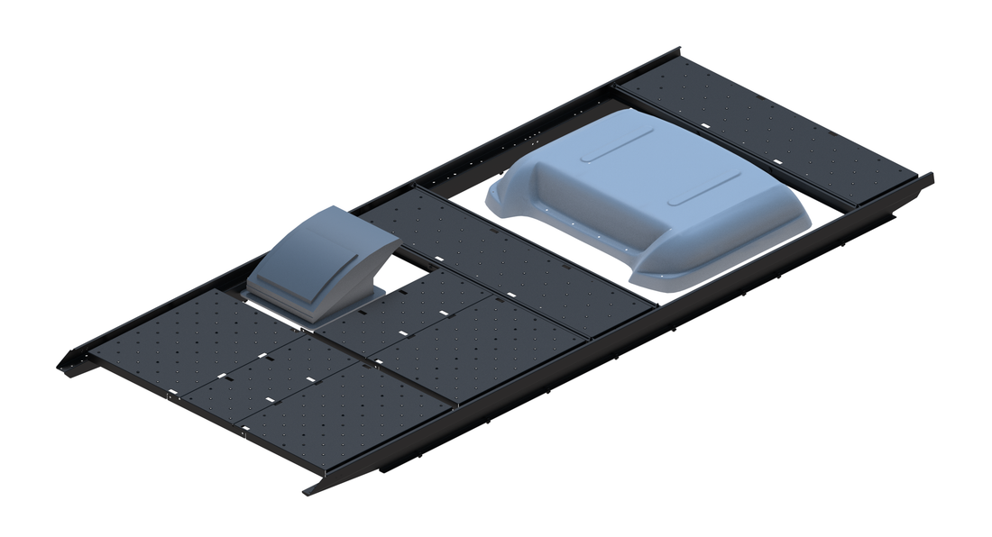 Cargo Platform Rack Ext - Rear MB Air Con / Front Offset Fan (RS3)