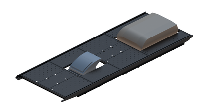 Slim Platform Rack Ext- Rear Aftermarket Air Con / Front Centre Fan (RS4)