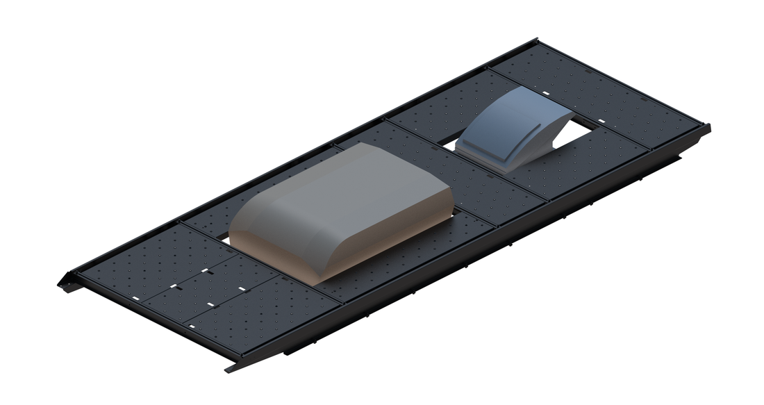 Slim Platform Rack Ext- Front Aftermarket Air Con / Rear Centre Fan (RS4)