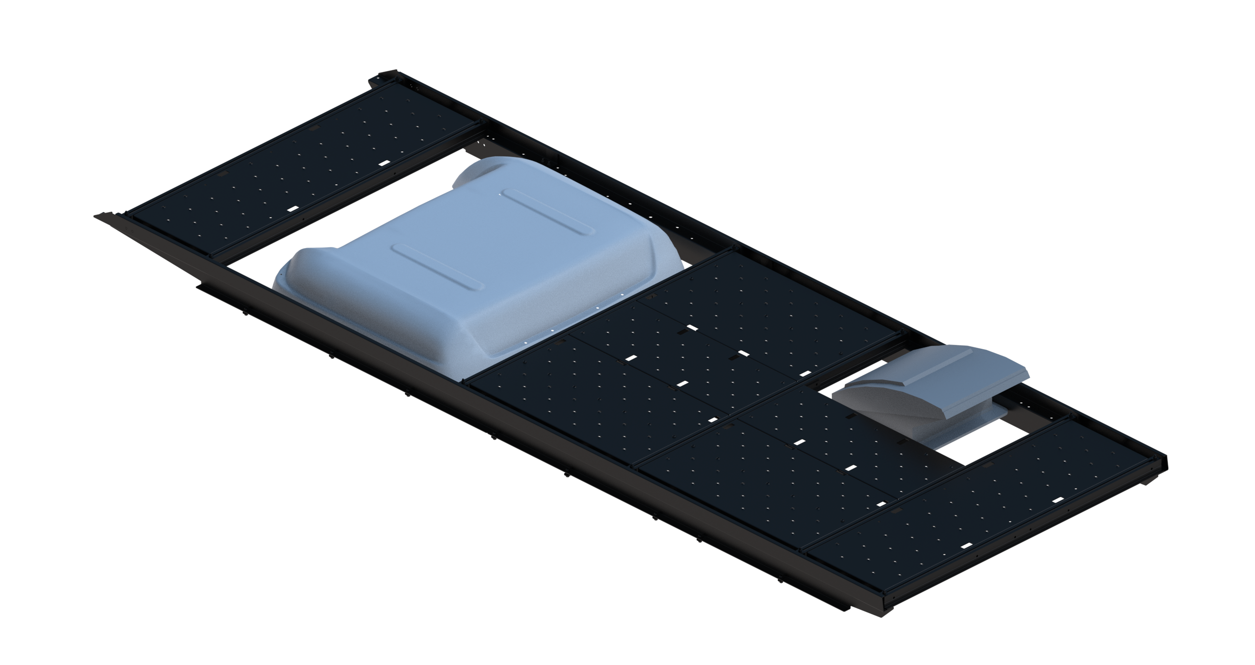 Slim Platform Rack Ext- Front MB Air Con / Rear Offset Fan (RS4)