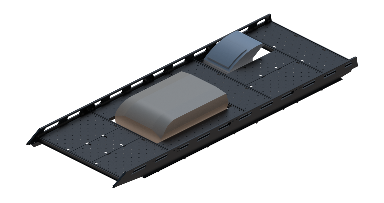 Cargo Platform Rack Ext - Front Aftermarket Air Con / Rear Offset Fan (RS4)