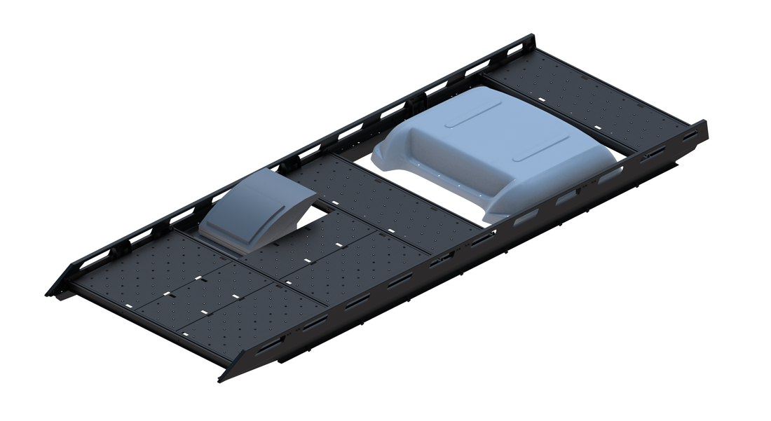 Cargo Platform Rack Ext - Rear MB Air Con / Front Offset Fan (RS4)