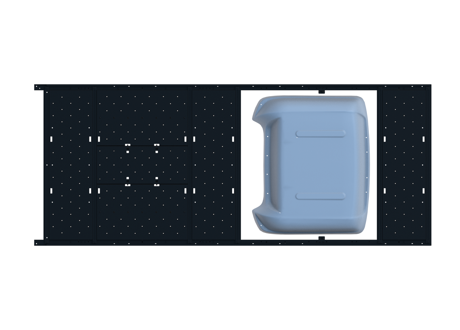 Slim Platform Rack - Front Centre Fan / Rear Offset Fan (RS5)