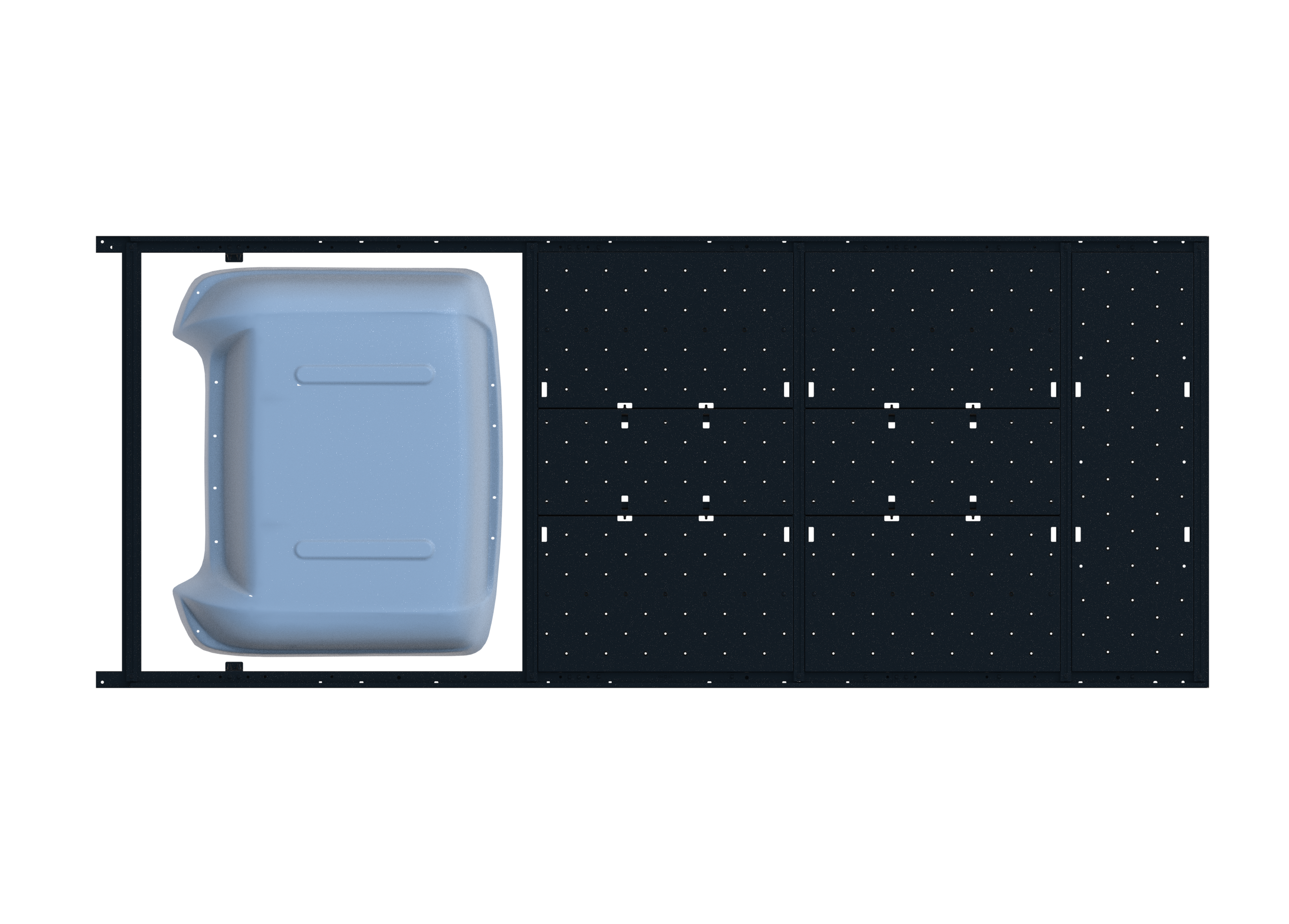 Slim Platform Rack - Front MB Air Con (RS4)