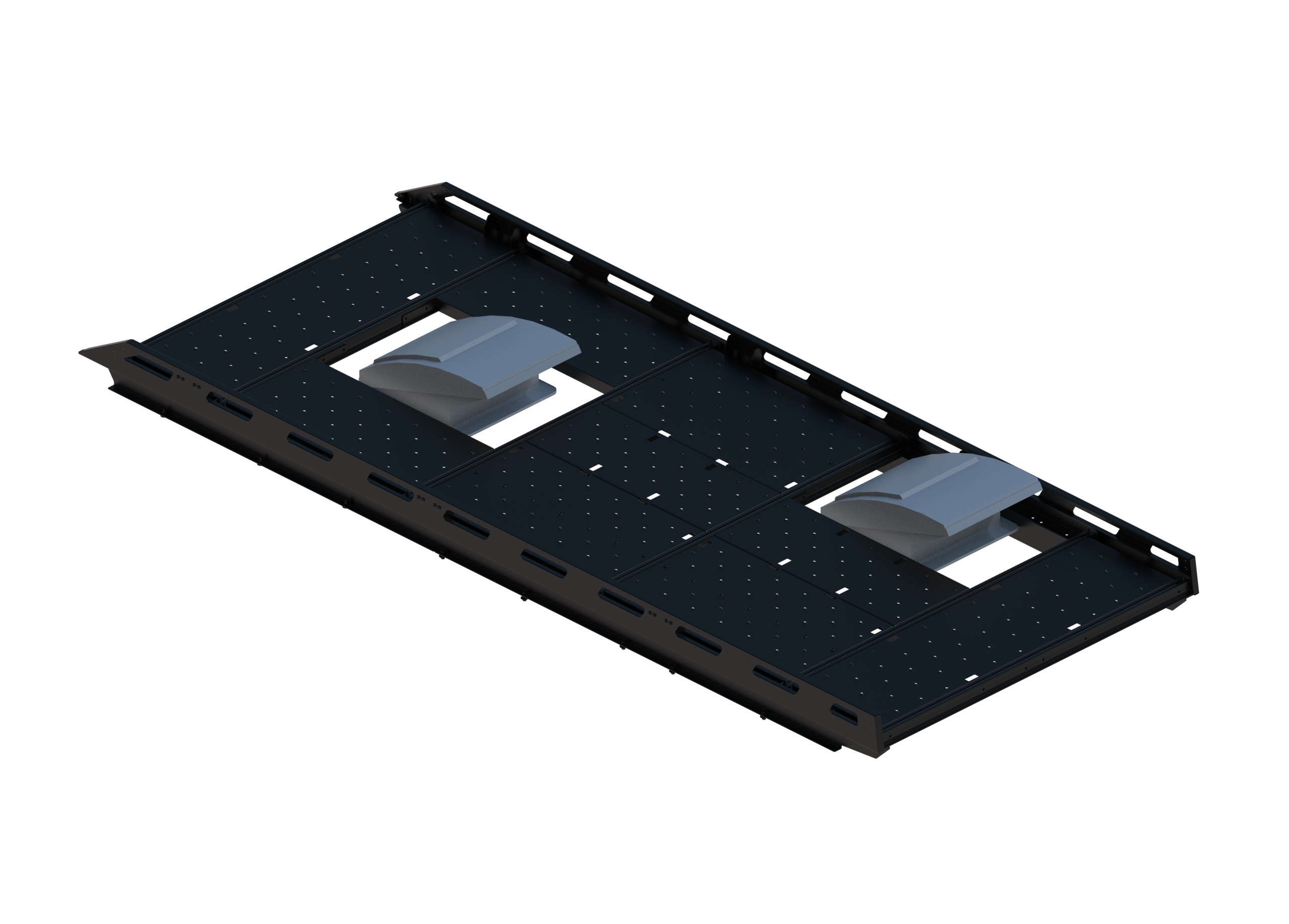 Cargo Platform Rack - Front Centre Fan / Rear Offset Fan (RS3)