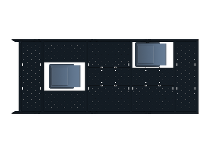 Cargo Platform Rack - Front Centre Fan / Rear Offset Fan (RS3)
