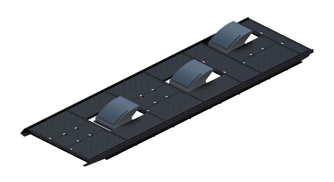 Slim Platform Rack - Extended - Front Centre Fan / Mid Centre Fan / Rear Offset Fan (RS5)