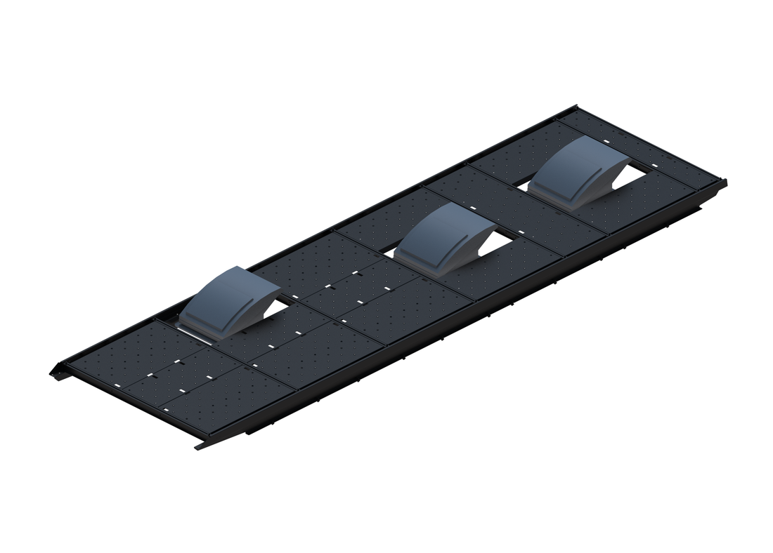 Slim Platform Rack - Extended - Front Offset Fan / Mid Centre Fan / Rear Centre Fan (RS5)