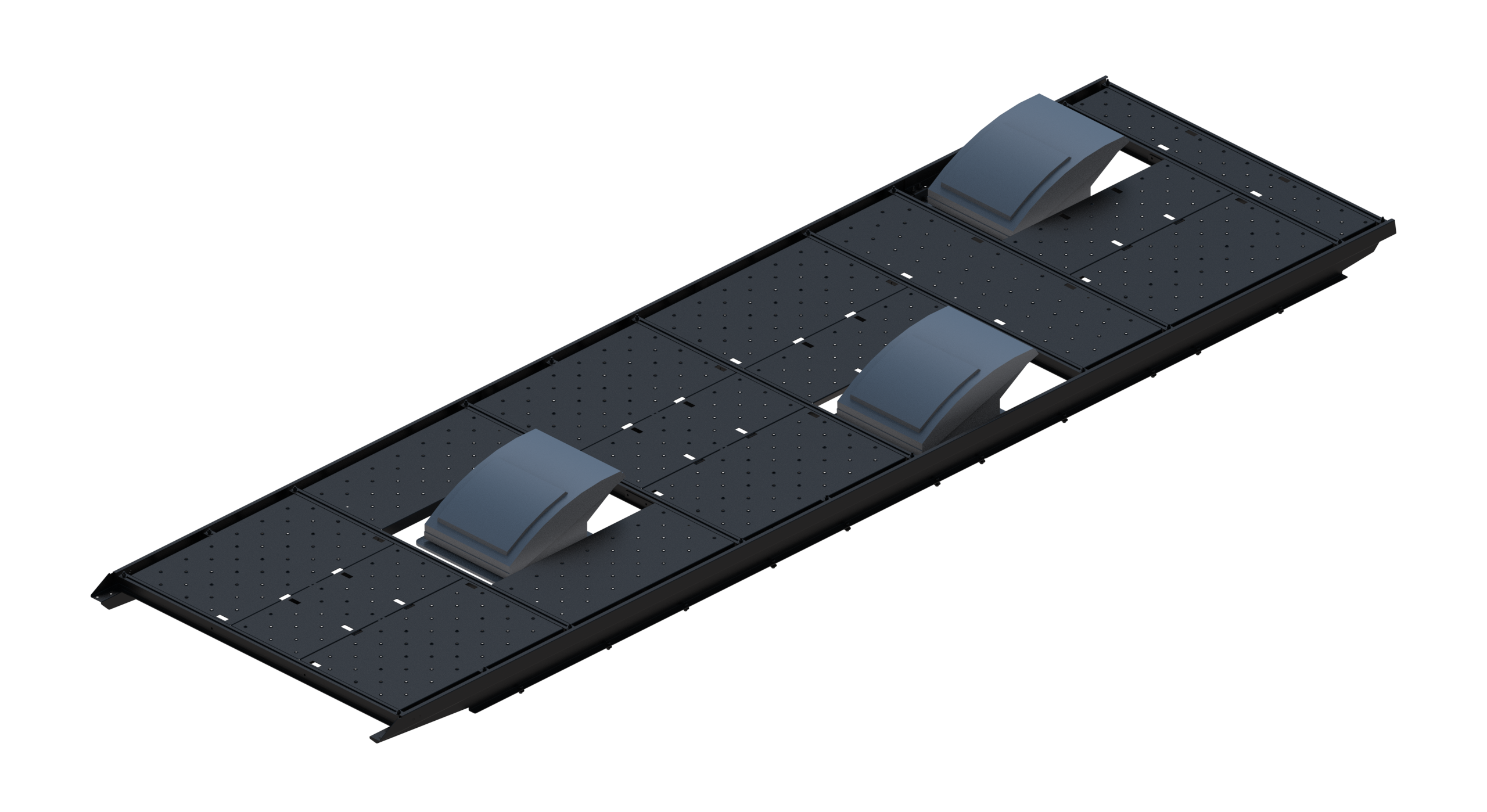 Slim Platform Rack - Extended - Front Centre Fan / Mid Offset Fan / Rear Offset Fan (RS5)