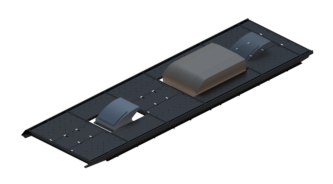 Slim Platform Rack - Extended - Front Centre Fan / Mid Air Con (RS5)