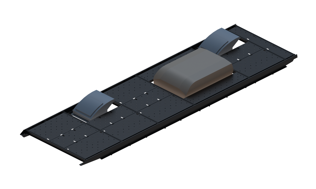 Slim Platform Rack - Extended - Front Offset Fan / Mid Air Con / Rear Offset Fan (RS5)