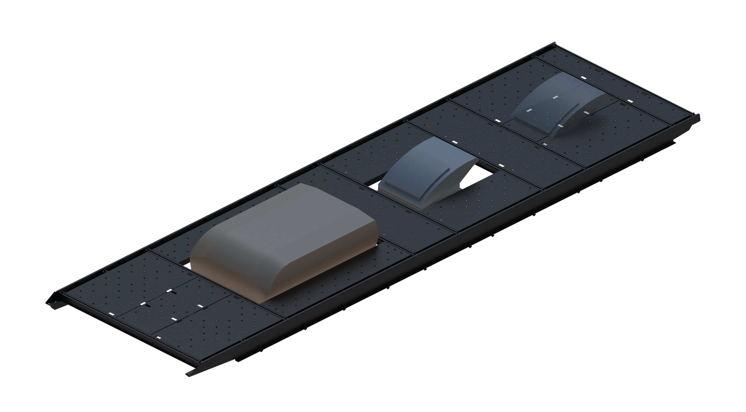 Slim Platform Rack - Extended - Front Air Con / Mid Centre Fan (RS5)