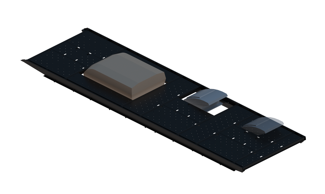 Slim Platform Rack - Extended - Front Air Con / Mid Offset Fan (RS5)