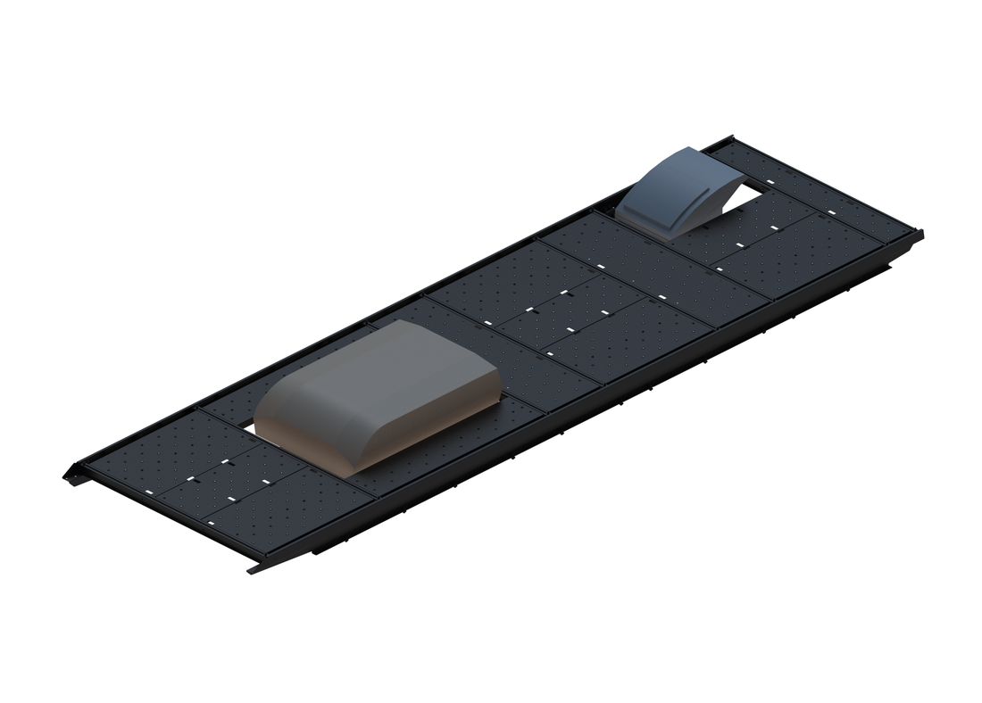 Slim Platform Rack - Extended - Front Air Con / Rear Offset Fan (RS5)