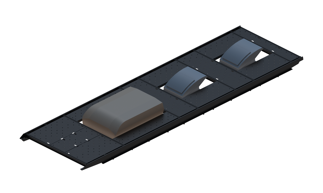 Slim Platform Rack - Extended - Front Air Con / Mid Centre Fan / Rear Centre Fan (RS5)