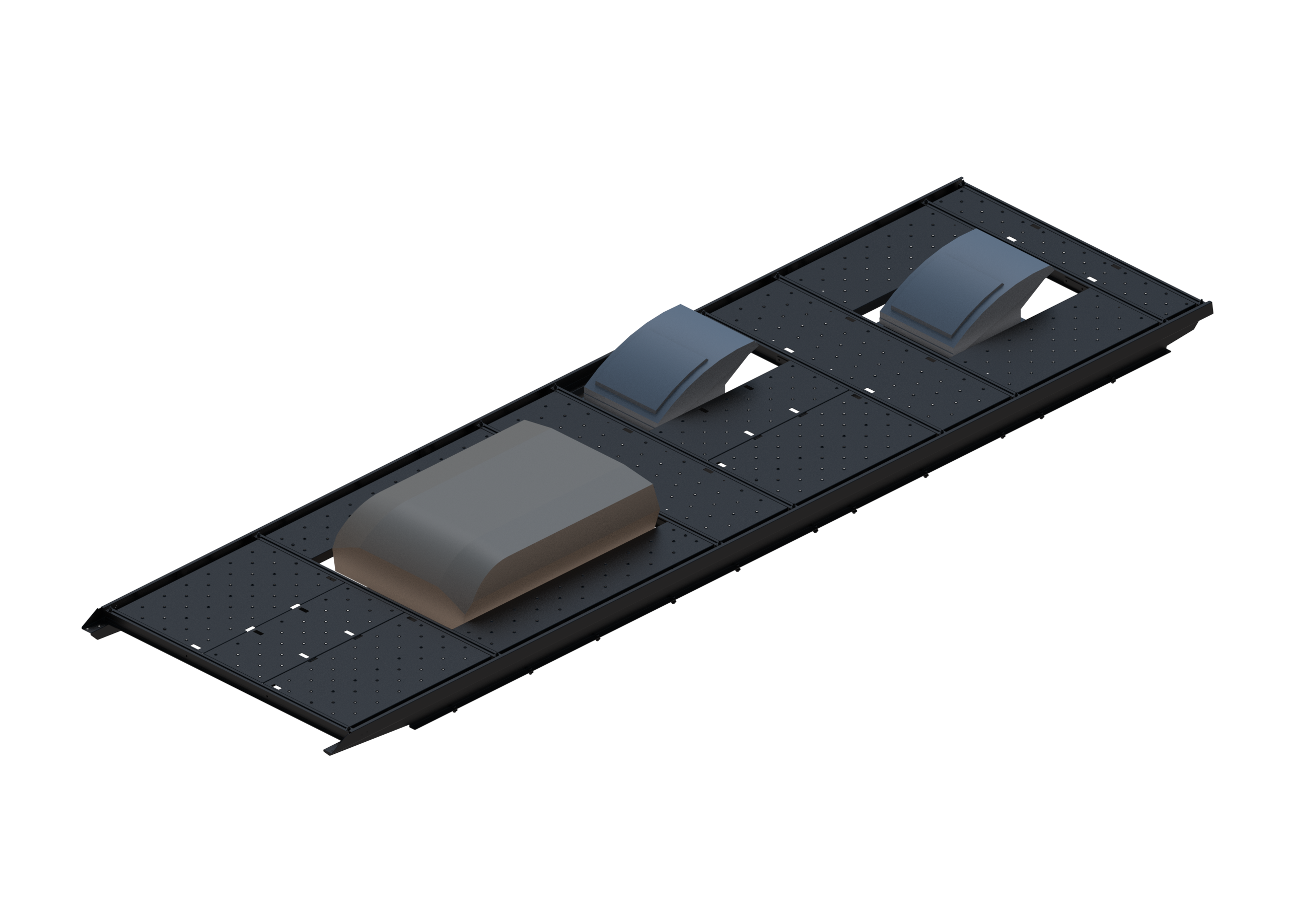 Slim Platform Rack - Extended - Front Air Con / Mid Offset Fan / Rear Centre Fan (RS5)