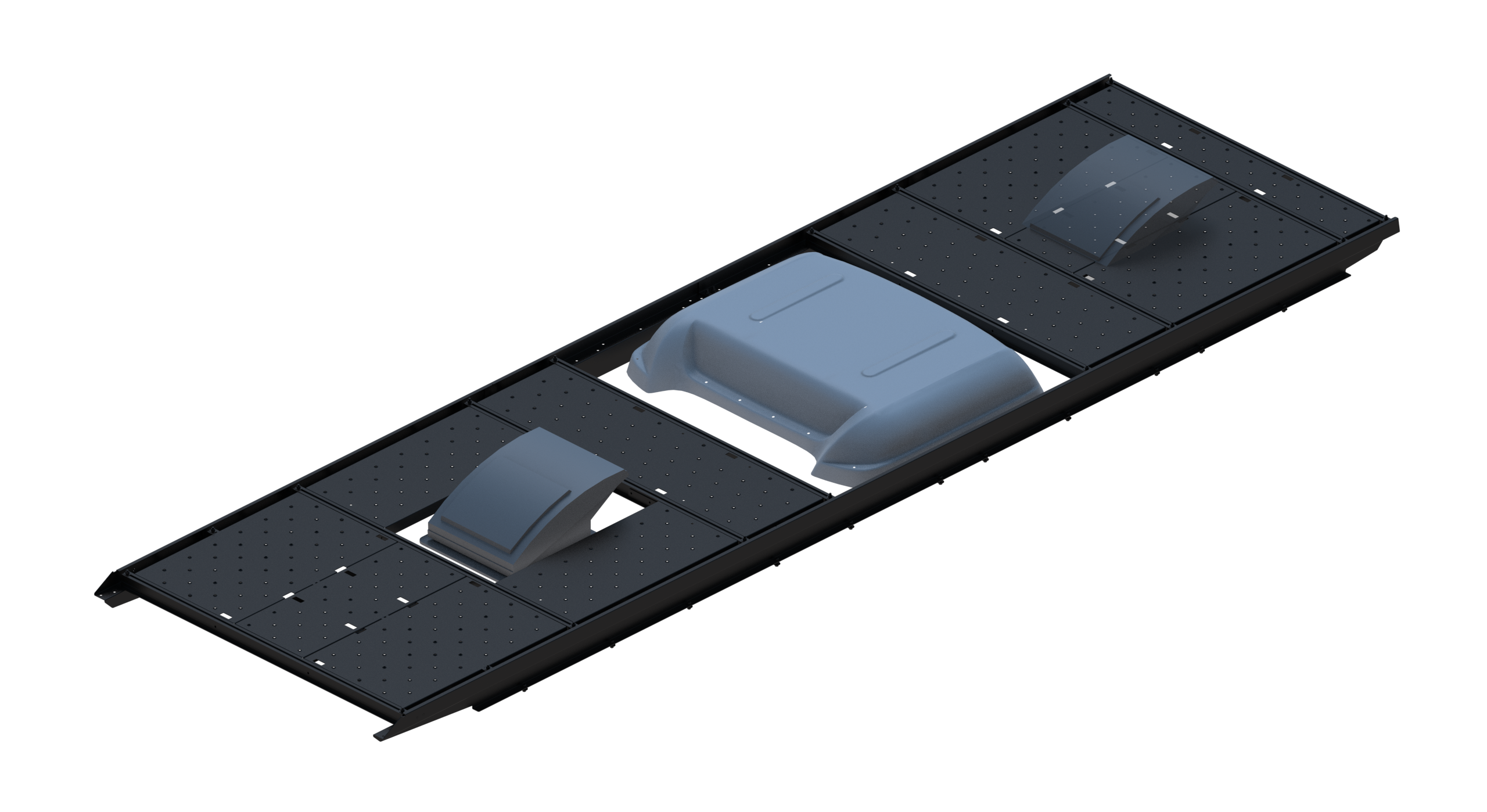 Slim Platform Rack - Extended - Front Centre Fan / Mid MB Air Con (RS5)