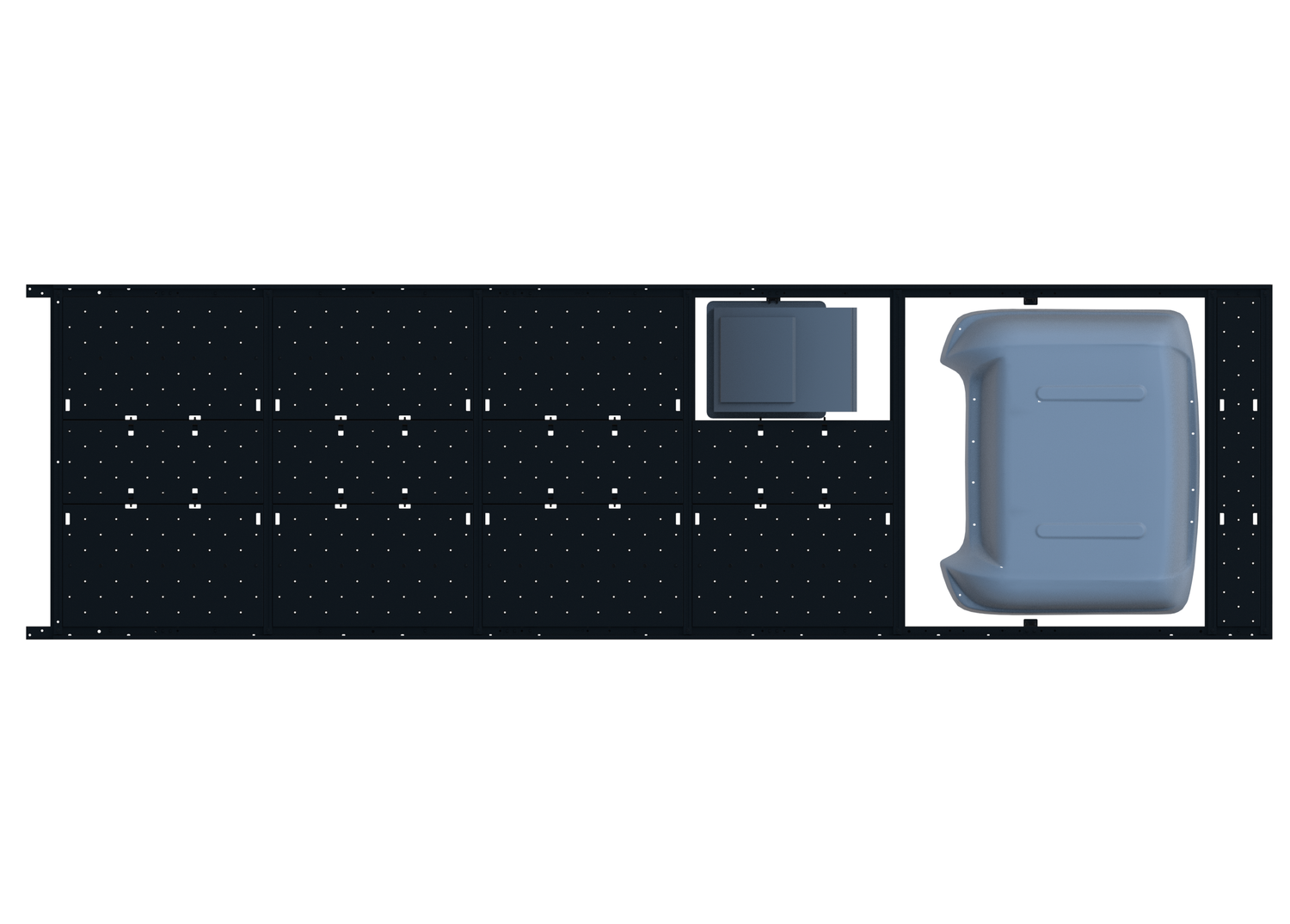 Slim Platform Rack - Extended - Mid Offset Fan / Rear MB Air Con (RS5)