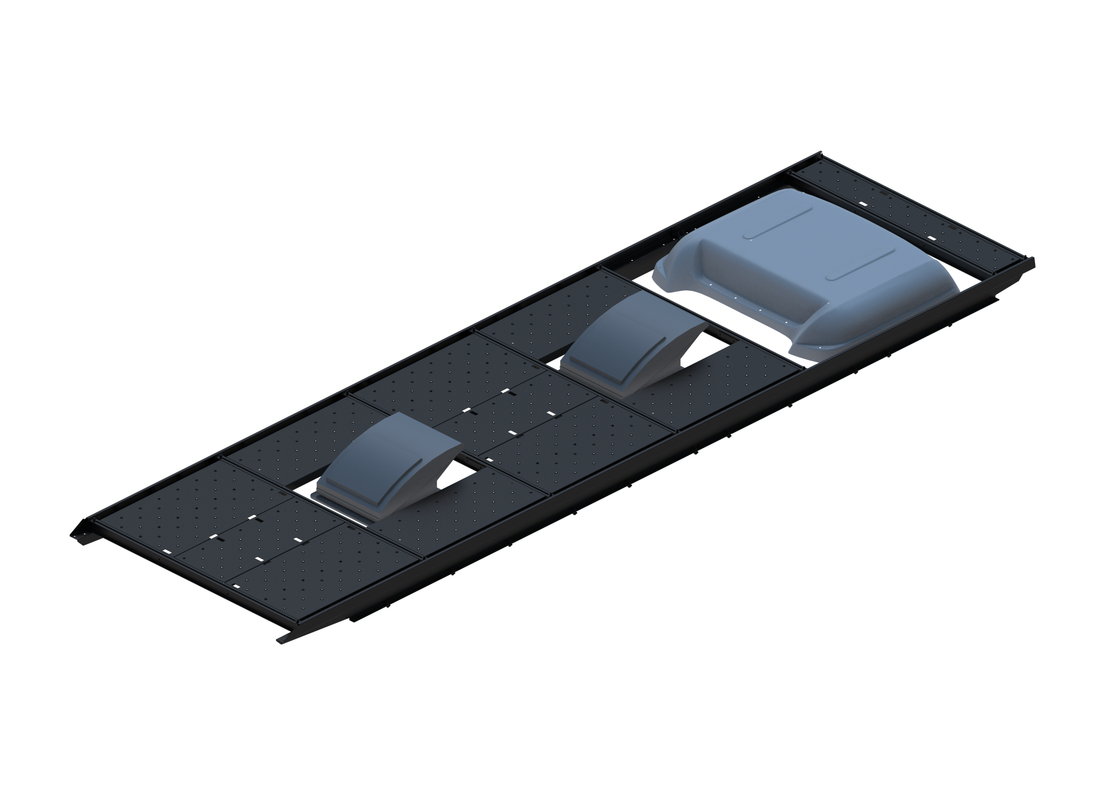 Slim Platform Rack - Extended - Front Centre Fan / Mid Centre Fan / Rear MB Air Con (RS5)