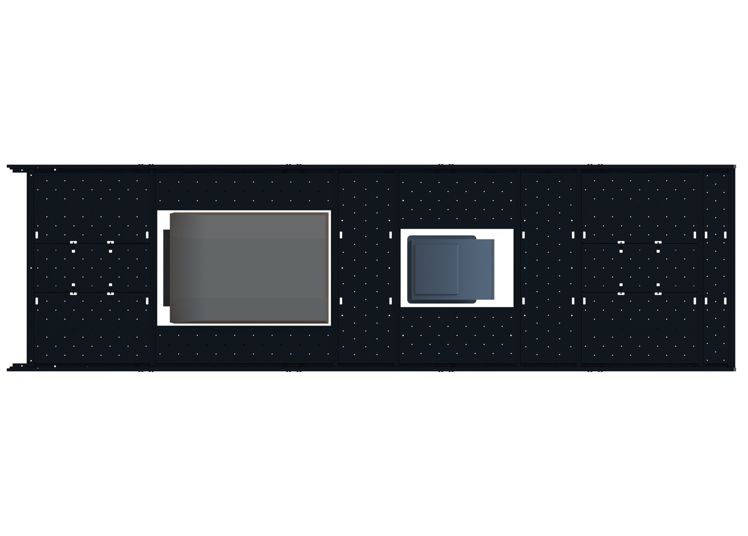 Cargo Platform Rack - Extended- Front Air Con / Mid Centre Fan (RS5)