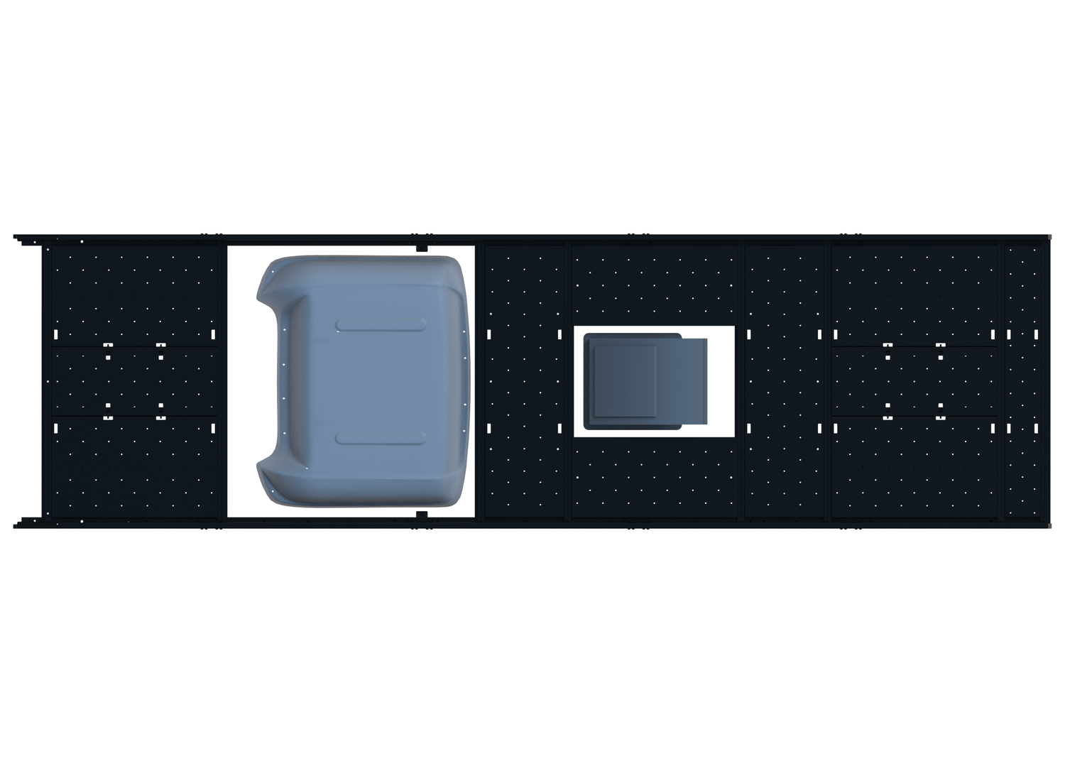 Cargo Platform Rack - Extended- Front MB Air Con / Mid Centre Fan (RS5)