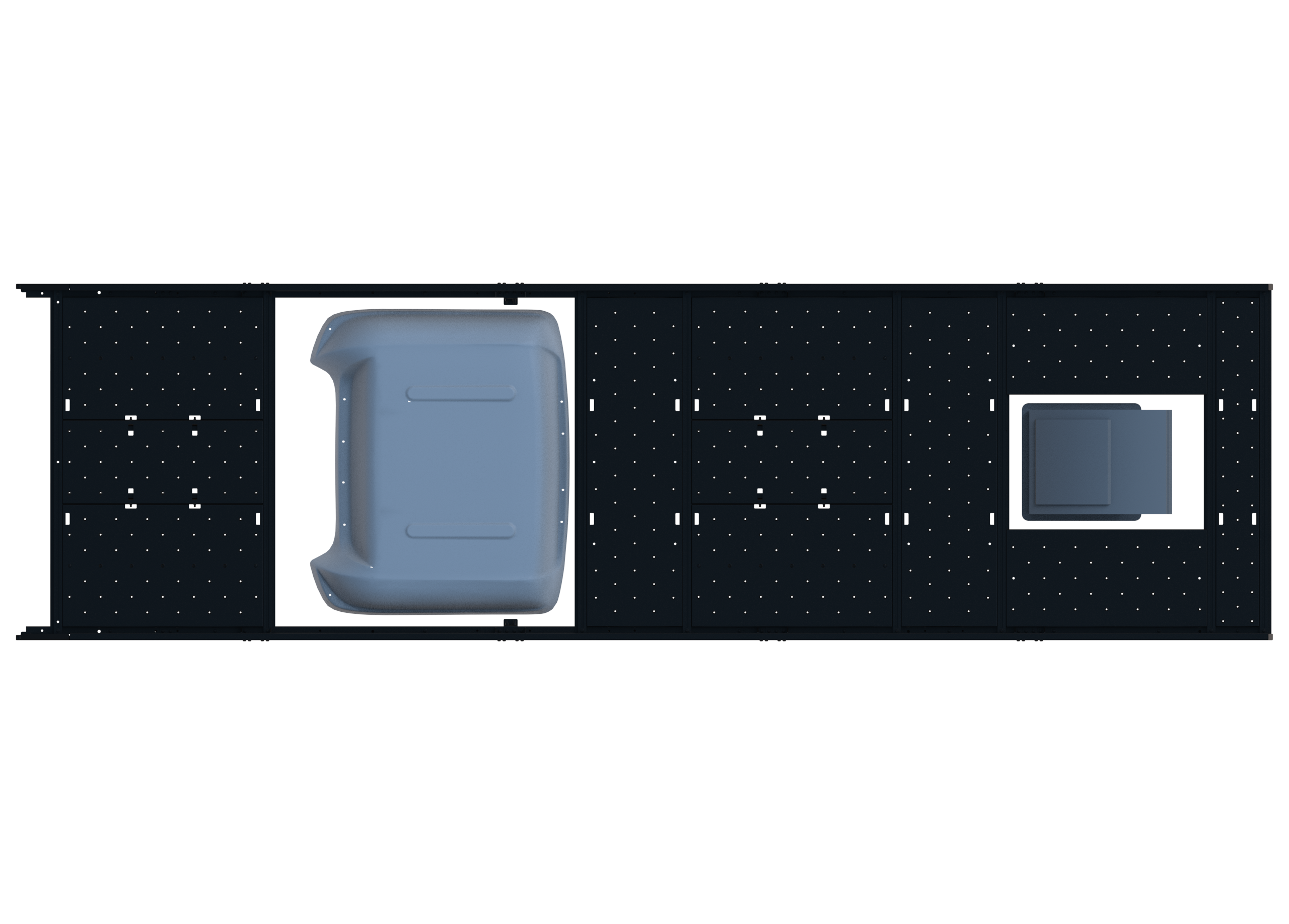 Cargo Platform Rack - Extended- Front MB Air Con / Rear Centre Fan (RS5)