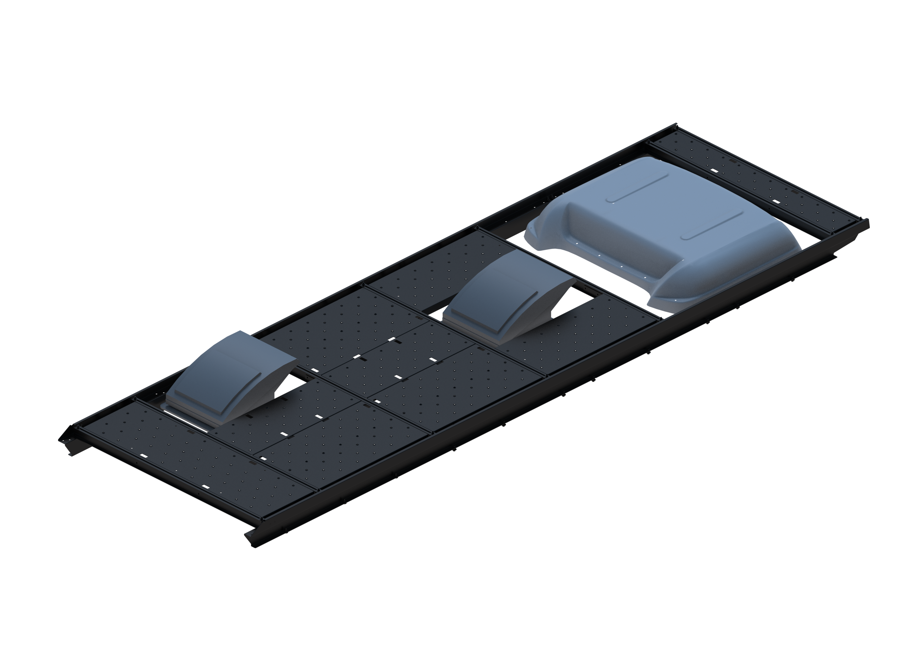 Slim Platform Rack - Front Offset Fan / Mid Offset Fan / Rear MB Air Con (RS5)