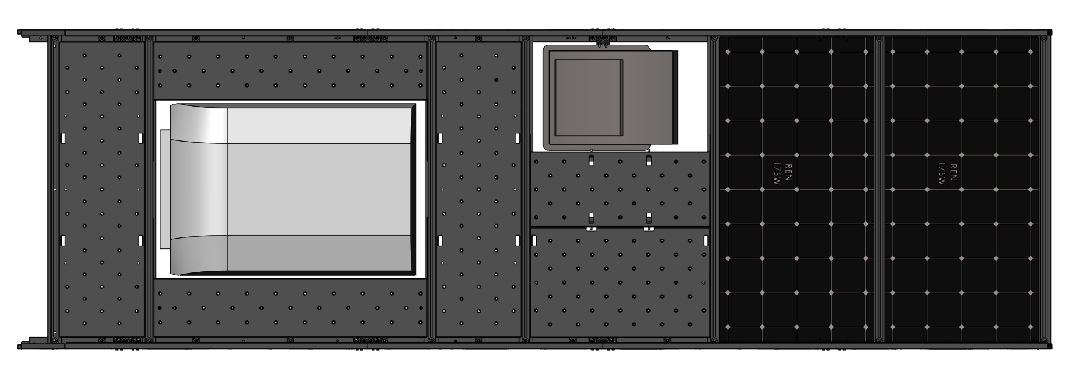 Cargo Platform Rack- Front Air Con / Mid Offset Fan (RS5)